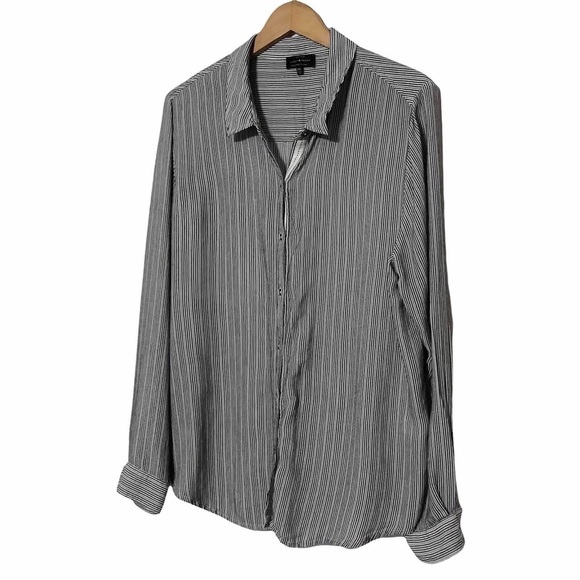 Lucky Brand Striped Gauze Blouse - Picture 4 of 12